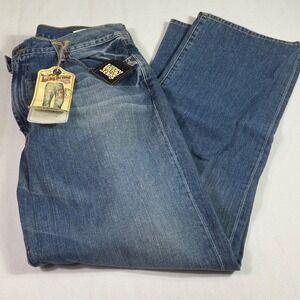 Lucky Brand 361 Jeans 36x32 Relaxed Fit Blue Denim USA Made NWT Vintage Wash